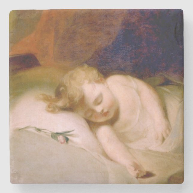 Dessous-de-verre En Pierre Le fils couché (par Thomas Sully) (Devant)
