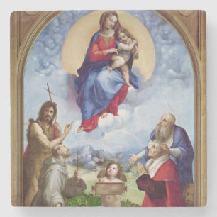 Dessous-de-verre En Pierre Le Foligno Madonna, c.1511-12