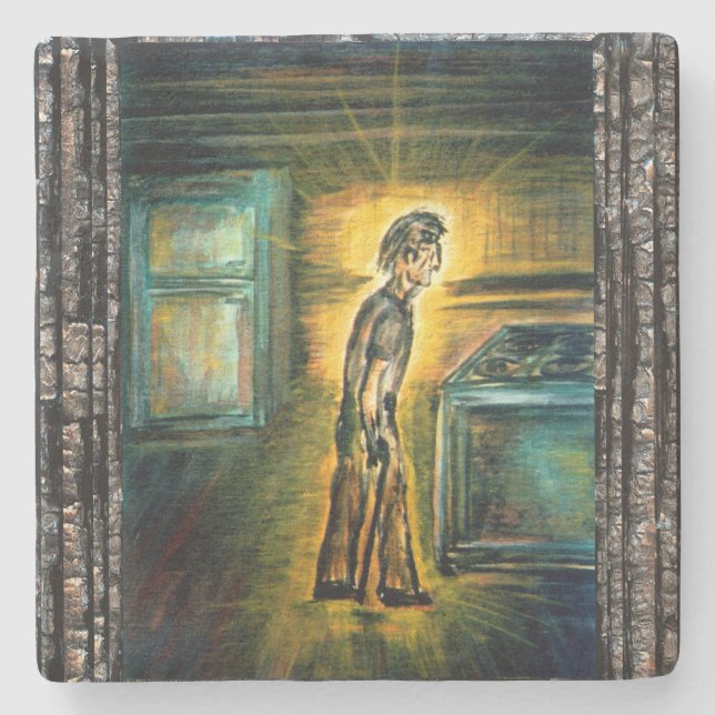 Dessous-de-verre En Pierre Le guérisseur (Devant)