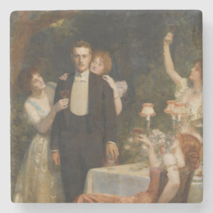 Dessous-de-verre En Pierre Le Jardin d'Armide (par John Collier)