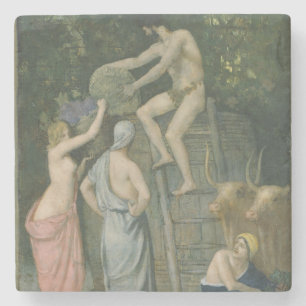 Dessous-de-verre En Pierre Le pressoir par Pierre Puvis de Chavannes
