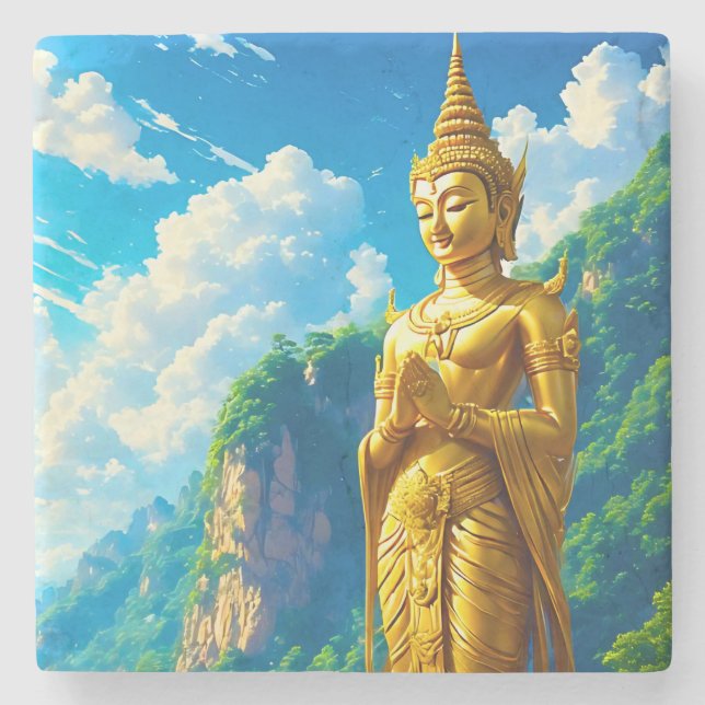 Dessous-de-verre En Pierre Le Protecteur Tranquille (Devant)