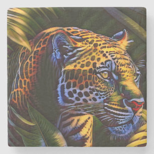 Dessous-de-verre En Pierre Le puissant Jaguar, un prédateur de la jungle