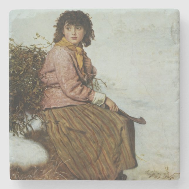 Dessous-de-verre En Pierre Le ramasseur de gui, 1894 (Devant)