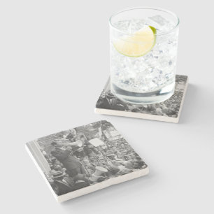 Dessous-de-verre En Pierre Le sénateur Robert Kennedy en campagne pour le pré