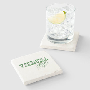 Dessous-de-verre En Pierre Le Venezuela enracine l'art vert de mot