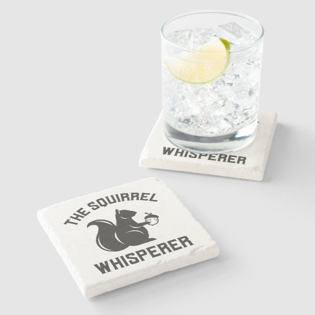 Dessous-de-verre En Pierre Le Whisperer d'écureuil | Écureuil (Côté)