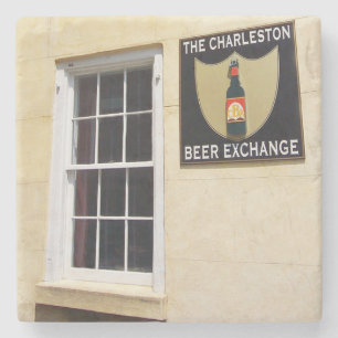 Dessous-de-verre En Pierre L'échange Charleston, Sc de bière de Charleston