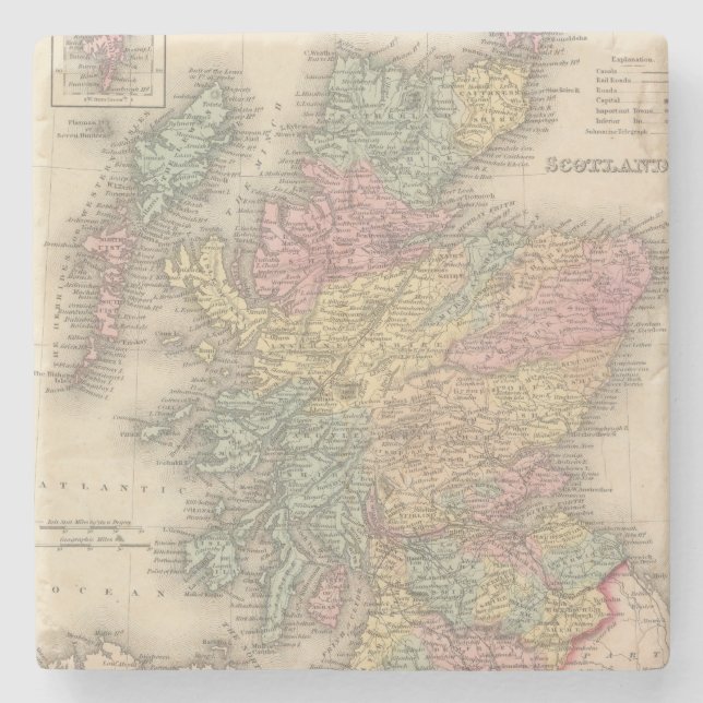 Dessous-de-verre En Pierre L'Ecosse 6 (Devant)
