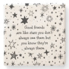 Les bons amis sont comme Stars Citation