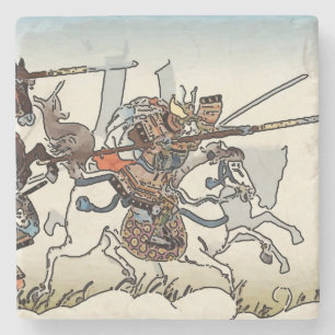 Dessous-de-verre En Pierre Les cavaliers japonais