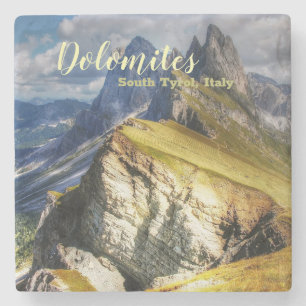 Dessous-de-verre En Pierre Les Dolomites pittoresques du Tyrol du Sud Italie