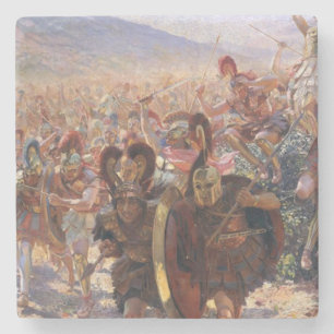 Dessous-de-verre En Pierre Les héros de la bataille du Marathon (Rochegrosse)