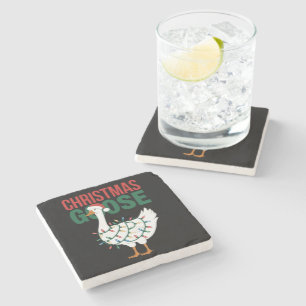 Dessous-de-verre En Pierre Les lumières des oies de Noël