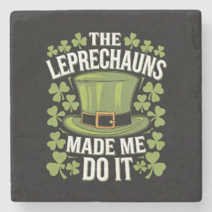 Dessous-de-verre En Pierre Les Lutins M'ont Fait Faire Ça St Patrick's Day