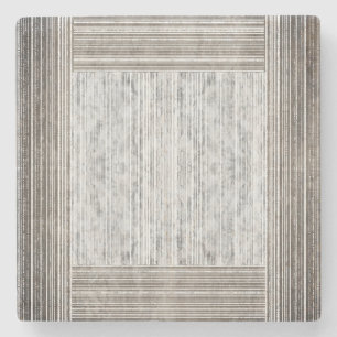 Dessous-de-verre En Pierre Les nuances de marbre gris et de Motif en bande