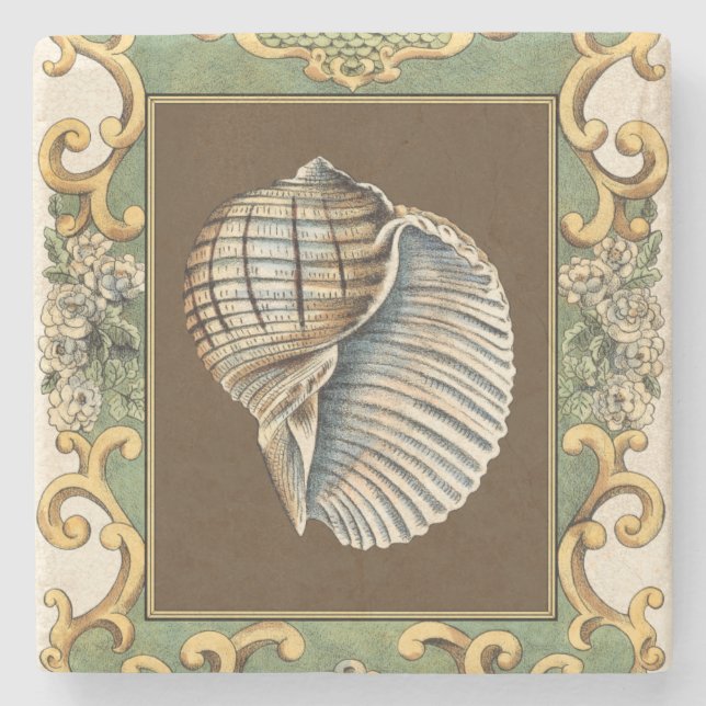 Dessous-de-verre En Pierre Les petites coquilles de sirène (Devant)