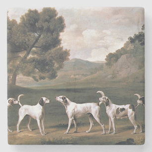 Dessous-de-verre En Pierre Les reins dans un paysage rural (par George Stubbs
