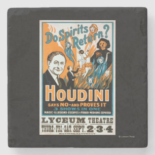 Dessous-de-verre En Pierre Les spiritueux retournent-ils ? Houdini dit que le