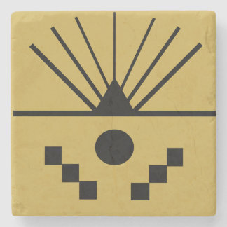 Dessous-de-verre En Pierre Lever de soleil Art déco