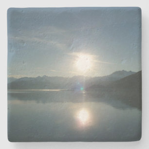 Dessous-de-verre En Pierre Lever de soleil sur College Fjord Alaska Photograp