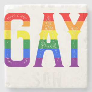 Dessous-de-verre En Pierre LGBT Love Fils Gay - Gay pride en tenue Gay pride 