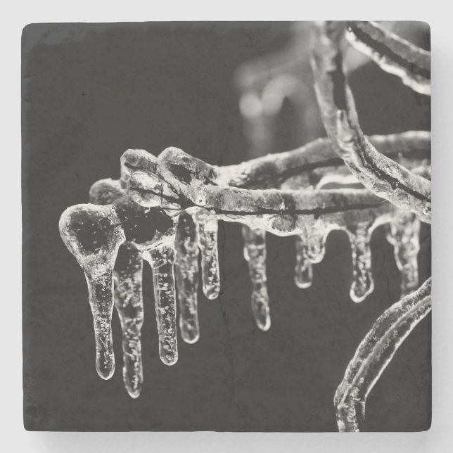 Dessous-de-verre En Pierre l'hiver (Devant)