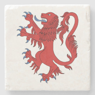 Dessous-de-verre En Pierre Lion Rampant Gules