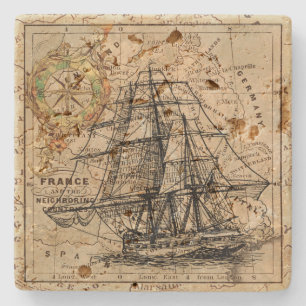 Dessous-de-verre En Pierre Livraison vintage et carte