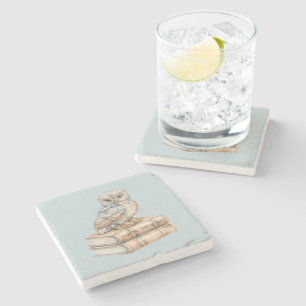 Dessous-de-verre En Pierre Livres de Hibou Bleu Vous Verra