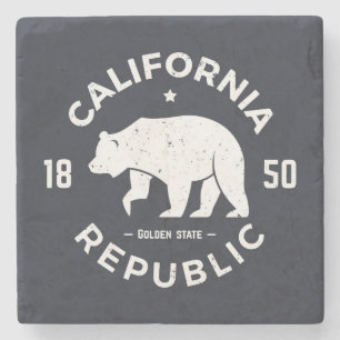 Dessous-de-verre En Pierre Logo   de la Californie le Golden State