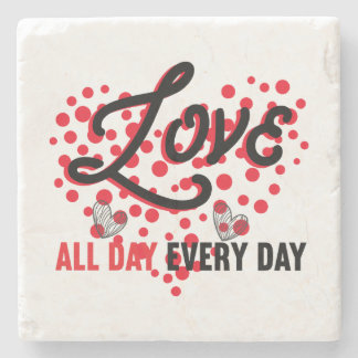 Dessous-de-verre En Pierre Love All Day, Every Day: Stylish Coasters