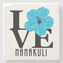 LOVE Nanakuli Hawaii Blue Hibiscus
