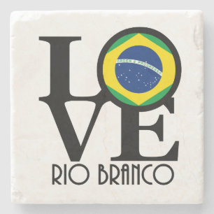 Dessous-de-verre En Pierre LOVE Rio Branco