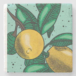 Dessous-de-verre En Pierre Lovely Lemons Four Mitt et Pot Holders