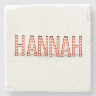 Dessous-de-verre En Pierre Lumières du marquee Hannah