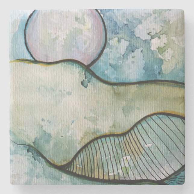 Dessous-de-verre En Pierre LuneEnfant (Devant)