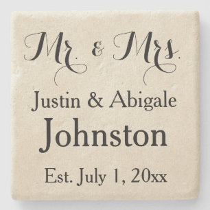 Dessous-de-verre En Pierre M. et Mme Stone Coaster