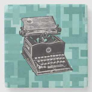 Dessous-de-verre En Pierre Machine à écrire Vintage