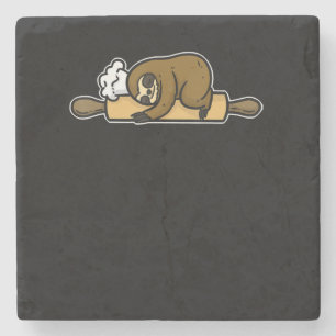 Dessous-de-verre En Pierre Machine à sous   drôle de chef mignon   cadeau cui