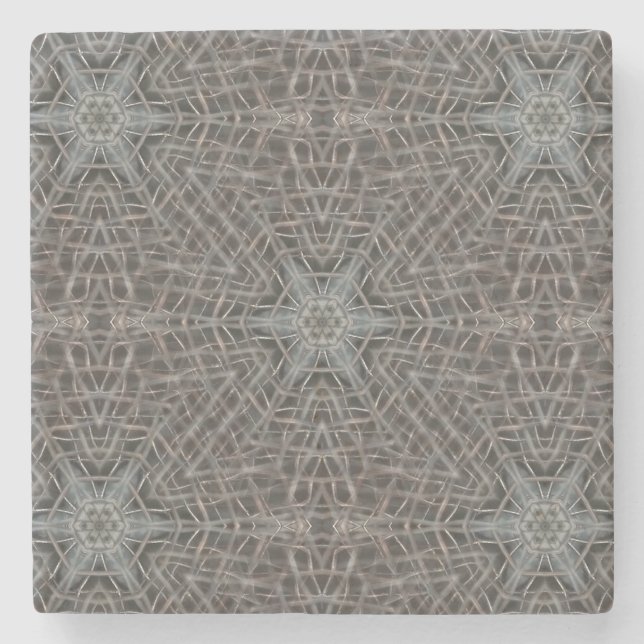 Dessous-de-verre En Pierre Maillage métallique (Devant)