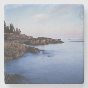 Dessous-de-verre En Pierre Maine, parc national d'Acadia, coucher de lune