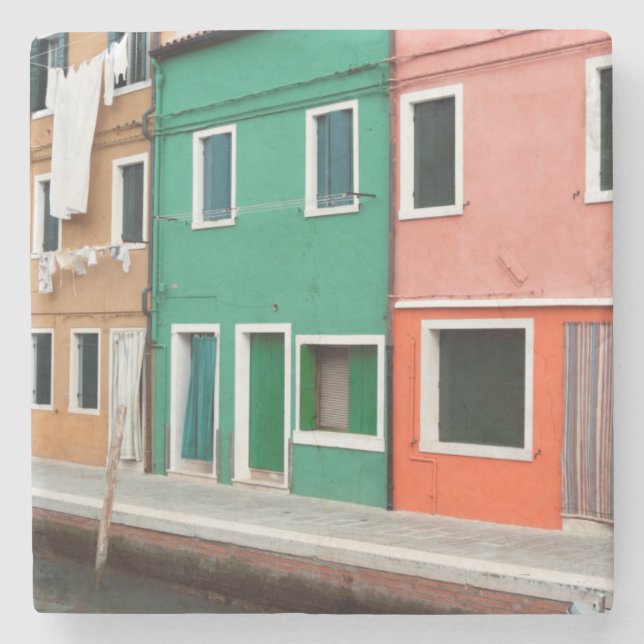 Dessous-de-verre En Pierre Maisons au bord de l'eau (Devant)