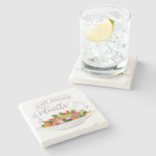 Dessous-de-verre En Pierre Mangez plus de plantes frais motivation salade let