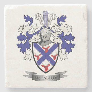 Dessous-de-verre En Pierre Manteau de crête de famille de McCallum des bras