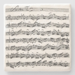 Dessous-de-verre En Pierre Manuscrit de musique de suite de violoncelle de