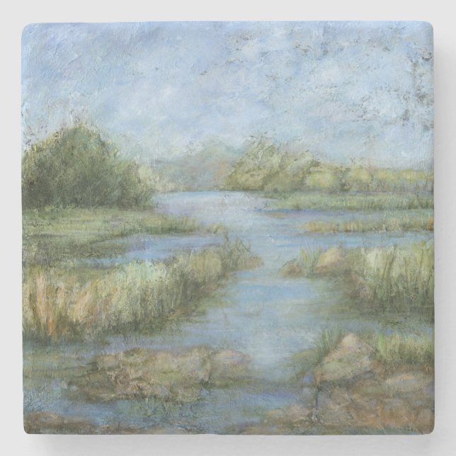 Dessous-de-verre En Pierre Marais I (Devant)
