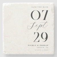 Mariage Chic Simple Moderne Enregistrer La Date