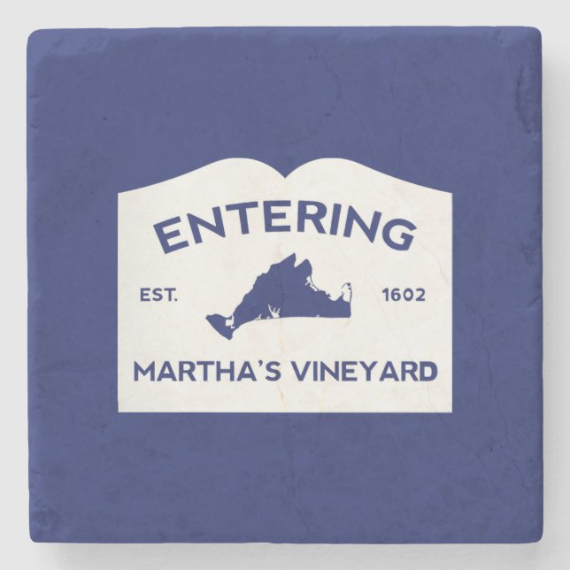 Dessous-de-verre En Pierre Martha's Vineyard Stone Coaster (Devant)