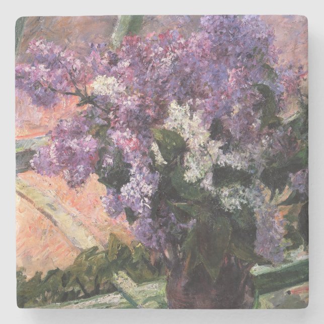 Dessous-de-verre En Pierre Mary Cassatt - Lilacs dans une fenêtre (Devant)